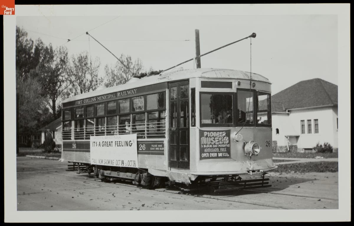 Street Car #26, Fort Collins Municipal Railway, circa 1935