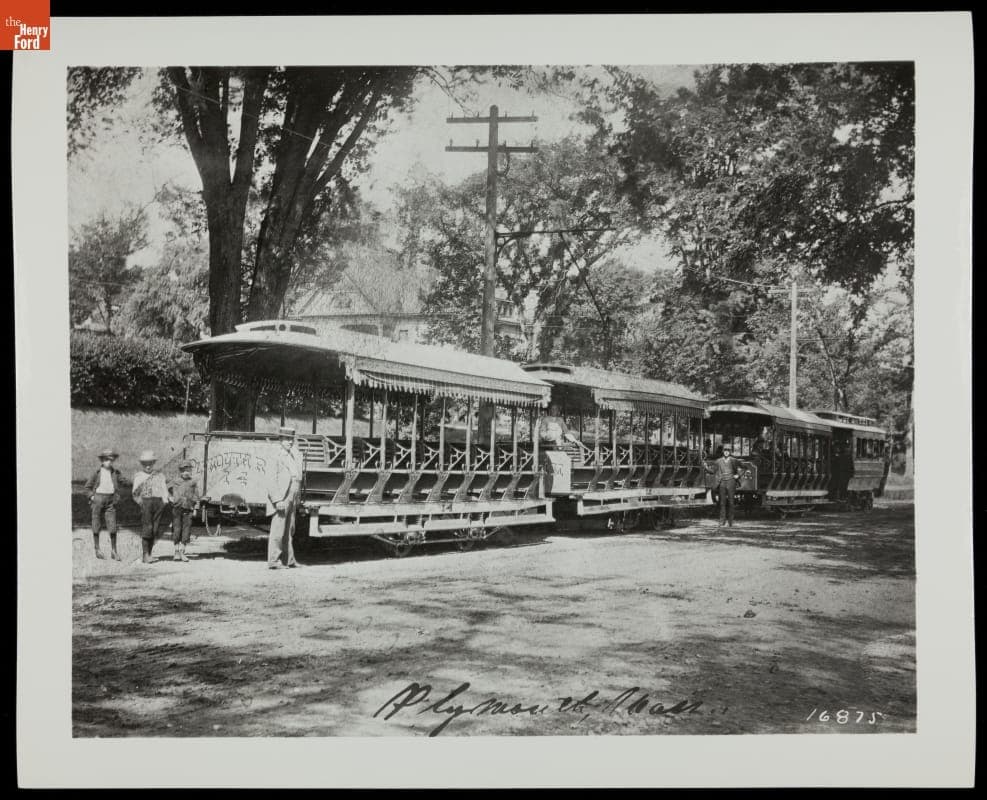 Streetcars, Plymouth, Massachusetts, circa 1890