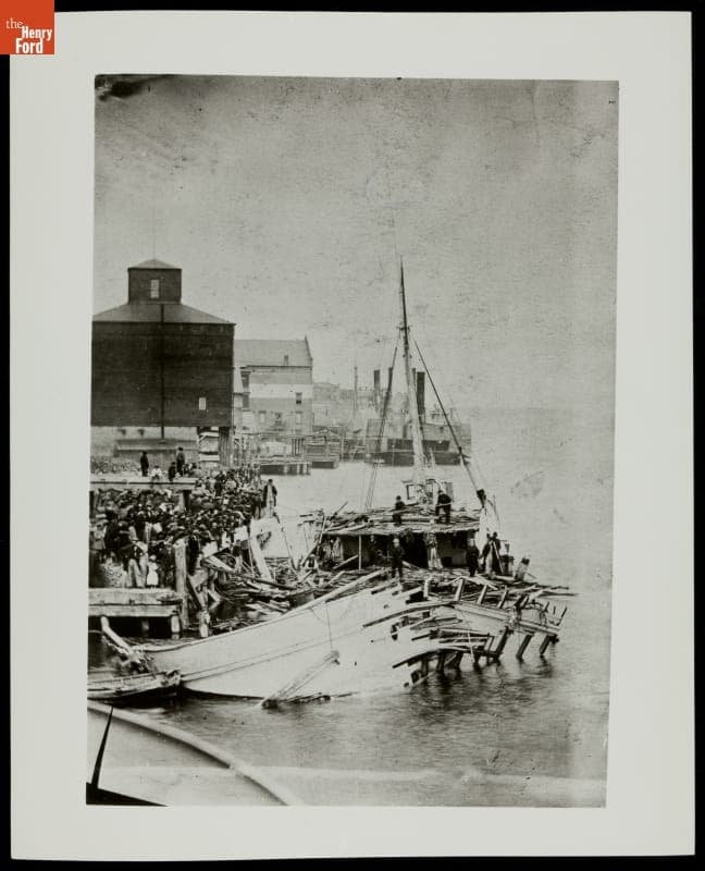 Aftermath of Explosion aboard the Steamship "Nile," Detroit, Michigan, May 1864