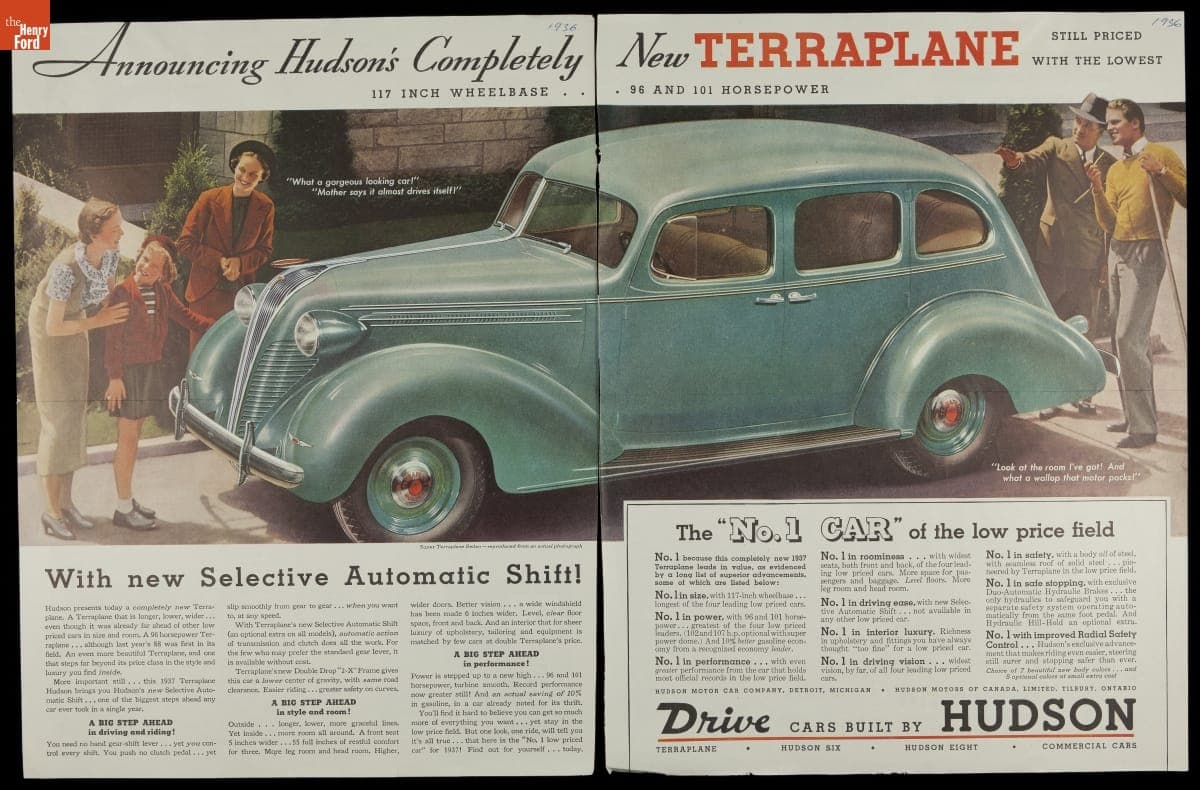 "Announcing Hudson's Completely New Terraplane," 1937
