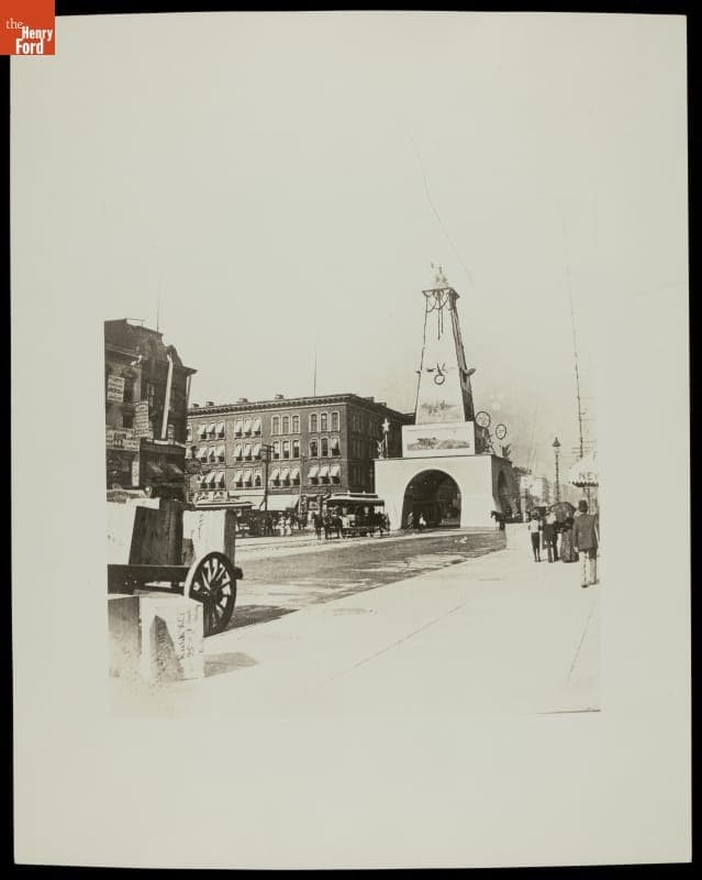 Woodward and Jefferson Avenues, Detroit, Michigan, 1891