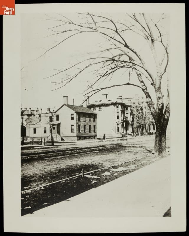 Residential Street, Detroit, Michigan, circa 1890