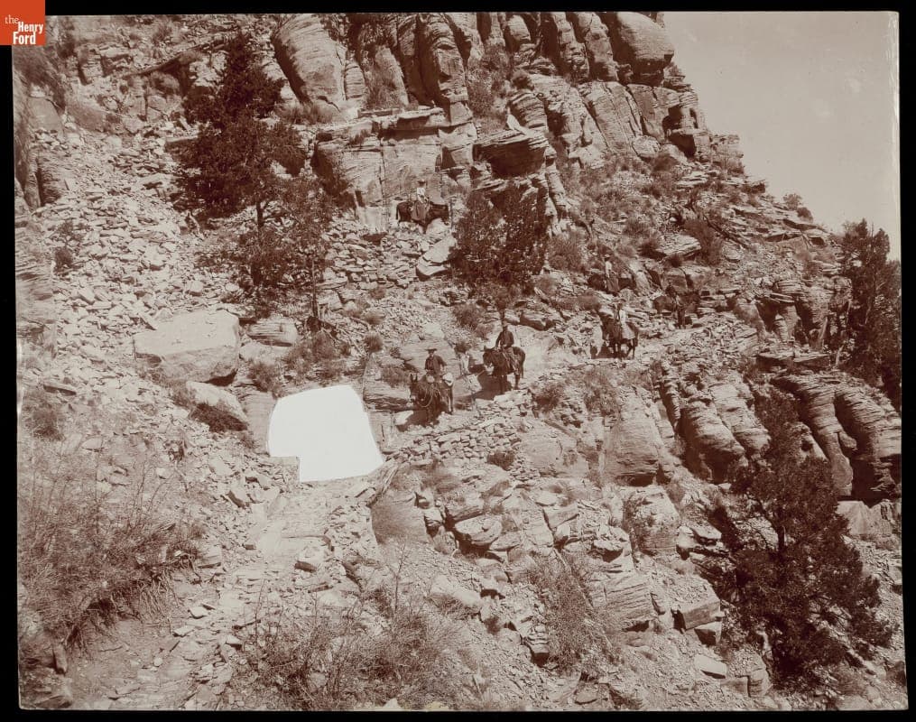 On the Trail, Grand View, Arizona, circa 1905