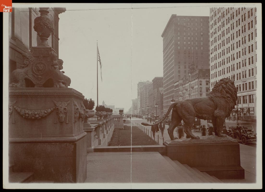 Michigan Avenue, Looking South from the Art Institute, Chicago, Illinois, 1900-1915