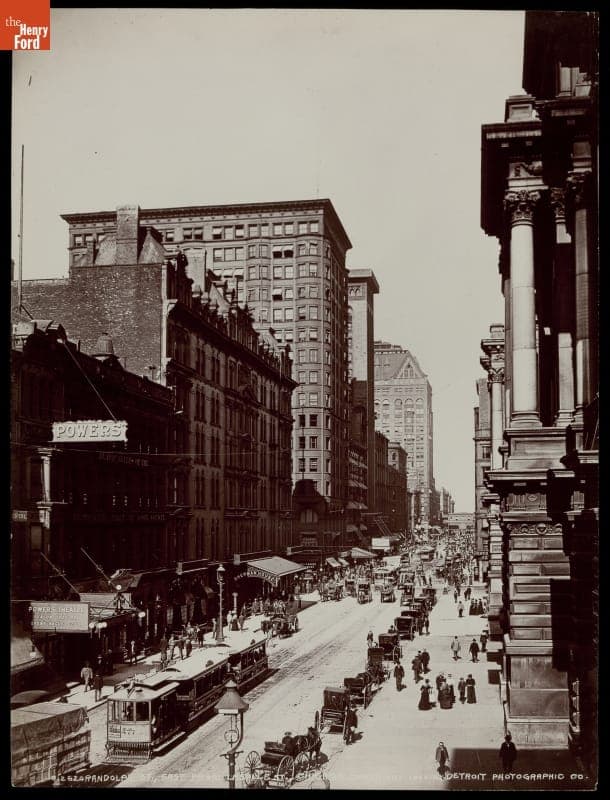 Randolph Street, East from LaSalle Street, Chicago, Illinois, circa 1900