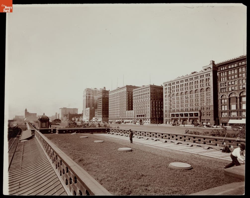 South Along Michigan Boulevard, Chicago, Illinois, 1910-1920