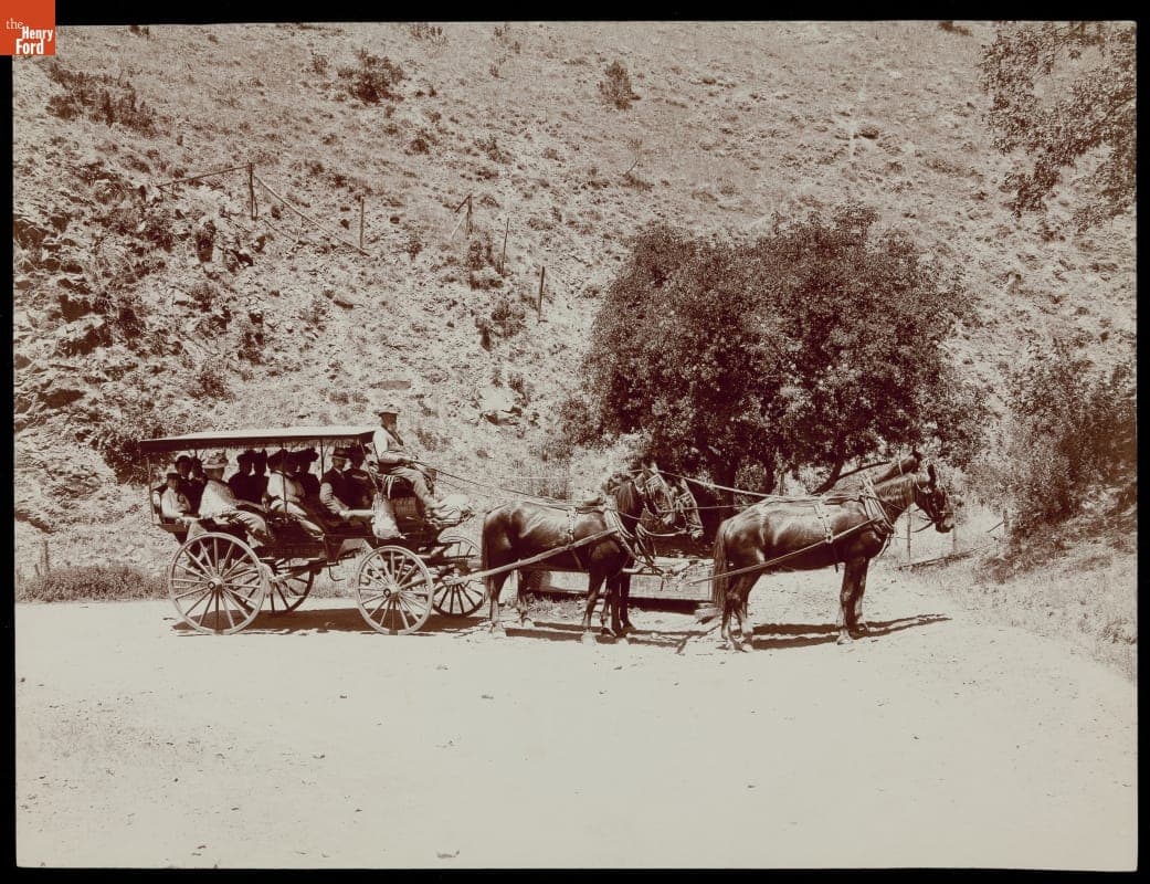 On the Way to Lick Observatory, Mount Hamilton, California, circa 1900