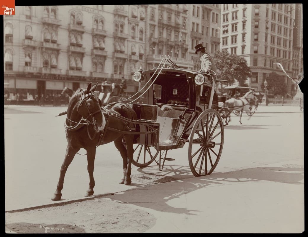 Coach and Driver, New York City, circa 1900