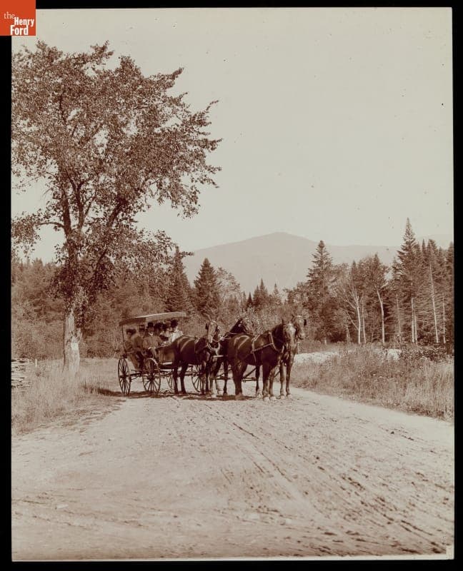 On the Road to Base of Mount Washington, White Mountains, New Hampshire, circa 1906