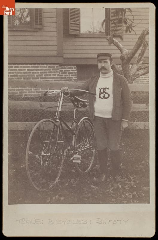 Man with a Bicycle, 1870-1900