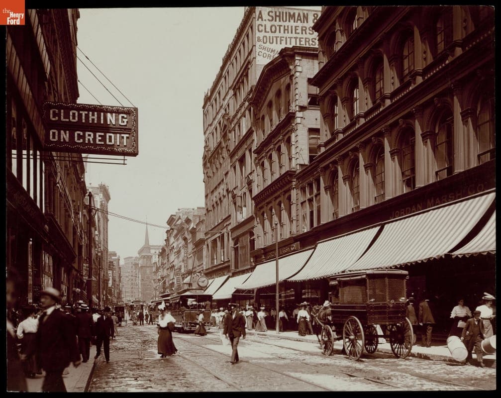 Washington Street, North from Temple Place, Boston, Massachusetts, circa 1905