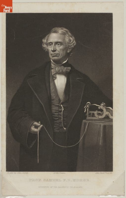 Mezzoprint, "Prof. Samuel F.B. Morse, Inventor of the Magnetic Telegraph," circa 1857