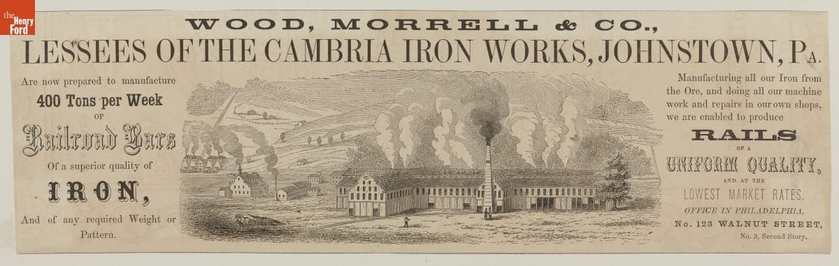 Broadside, Advertisement for Wood, Morrell & Co., circa 1857