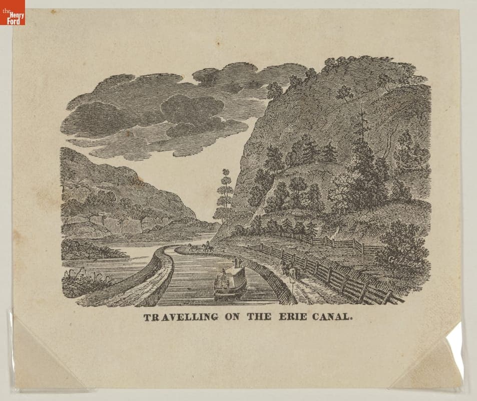 "Travelling on the Erie Canal," circa 1843