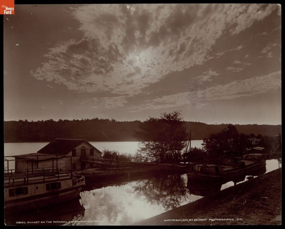 Sunset on the Potomac River, near Washington D.C., circa 1901
