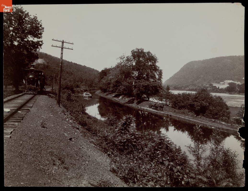 The Susquehanna River and Canal near Shickshinny, Pennsylvania, 1885-1901