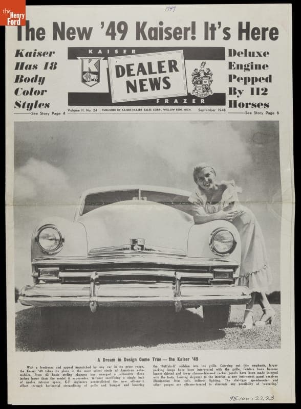 "Kaiser-Frazer Dealer News: The New '49 Kaiser," September 1948