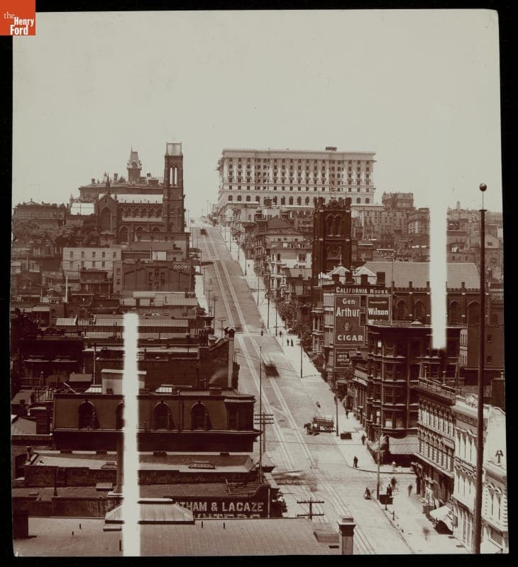 "California Street Hill and Fairmont Hotel," circa 1905