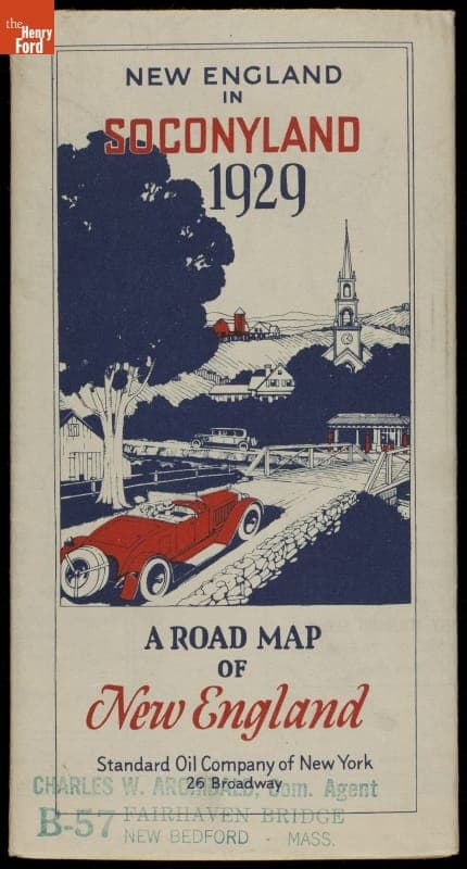 Road Map, "New England in Soconyland," 1929