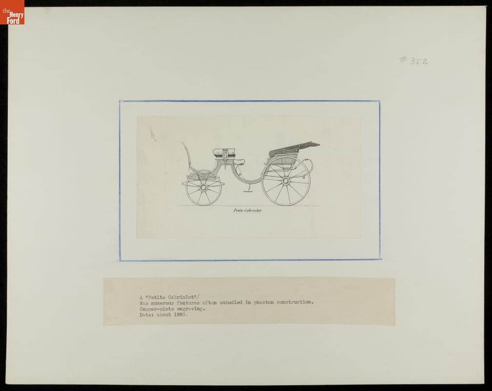 "Petite Cabriolet," circa 1840