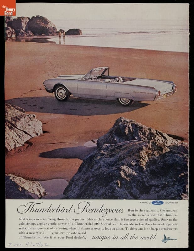 1962 Ford Advertisement, "Thunderbird Rendezvous"