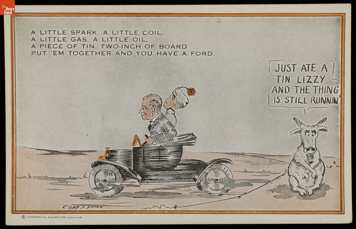 Ford Model T Joke Postcard, circa 1915