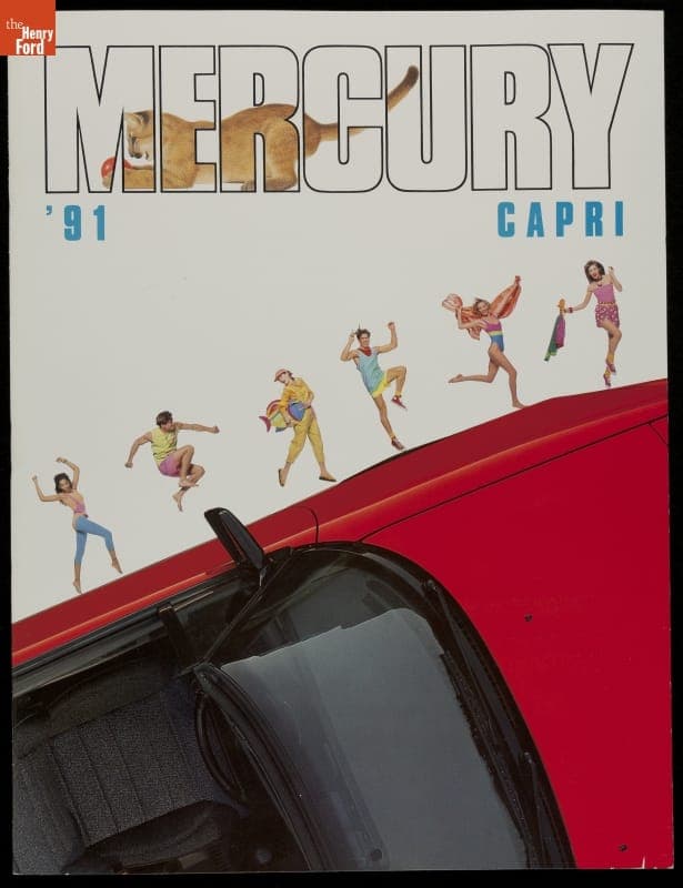 1991 Ford Sales Brochure, " '91 Mercury Capri"
