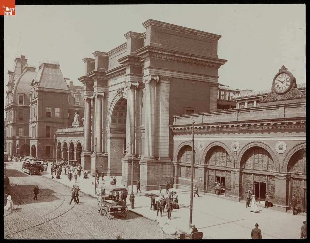 "North Station, Boston, Massachusetts," circa 1905