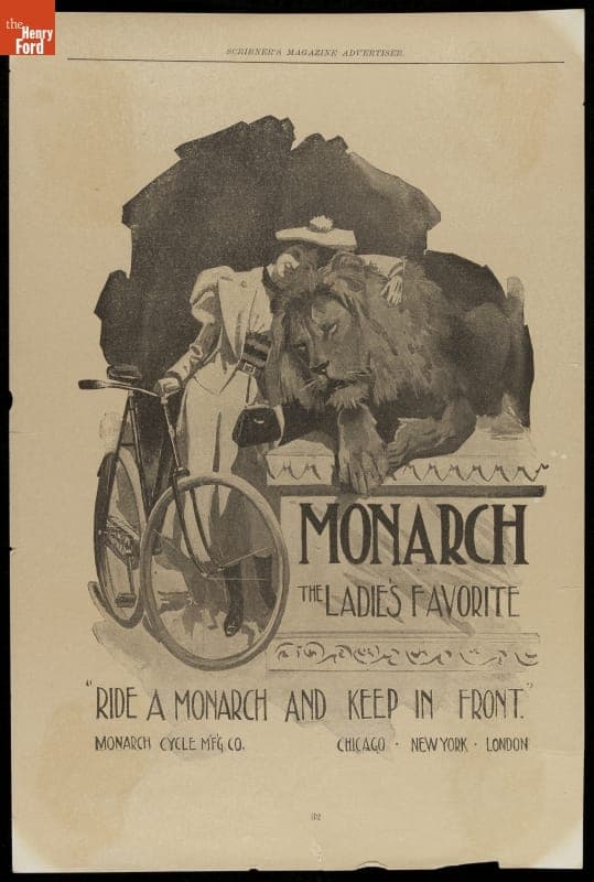 Monarch Bicycle Advertisement, "The Ladies' Favorite," 1897