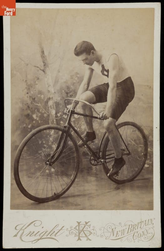 Bicycle Racer H. Arnold, circa 1890