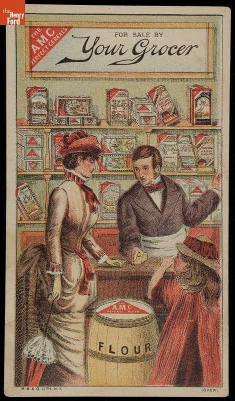 Trade Card for AMC Perfect Cereals, Akron Milling Company, 1884-1891