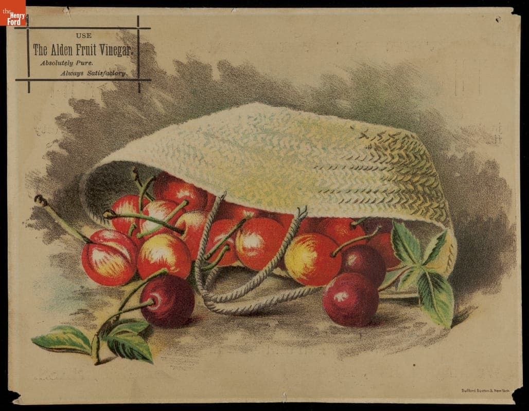 Trade Card for Alden Fruit Vinegar, 1880-1900