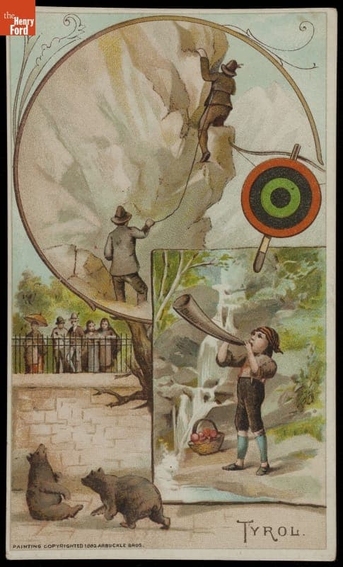 Trade Card for Ariosa Coffee, Arbuckle Bros., "Tyrol," 1893