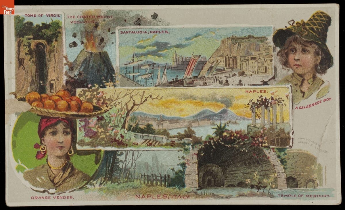 Trade Card for Ariosa Coffee, Arbuckle Bros., "Naples, Italy," 1891