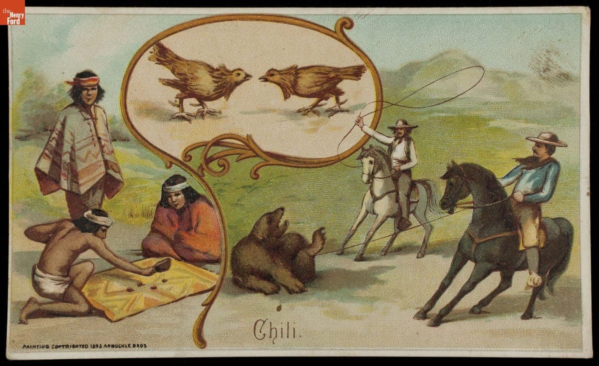 Trade Card for Ariosa Coffee, Arbuckle Bros., "Chili," 1893