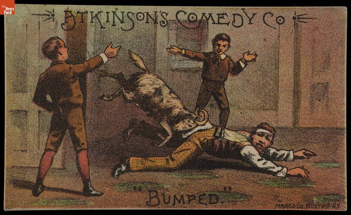 Trade Card for Atkinson's Comedy Company in "Peck's Bad Boy," 1884-1885