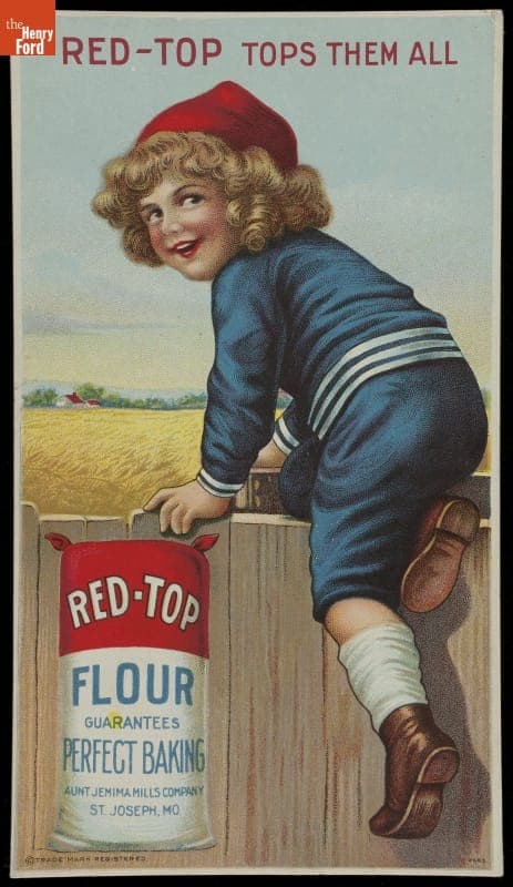 Trade Card for Red-Top Flour, Aunt Jemima Mills Company, 1914-1926