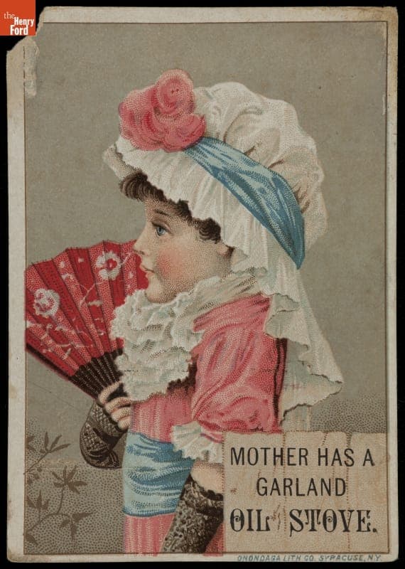 Trade Card for Garland Oil Stoves, Barstow Stove Co., 1880-1900