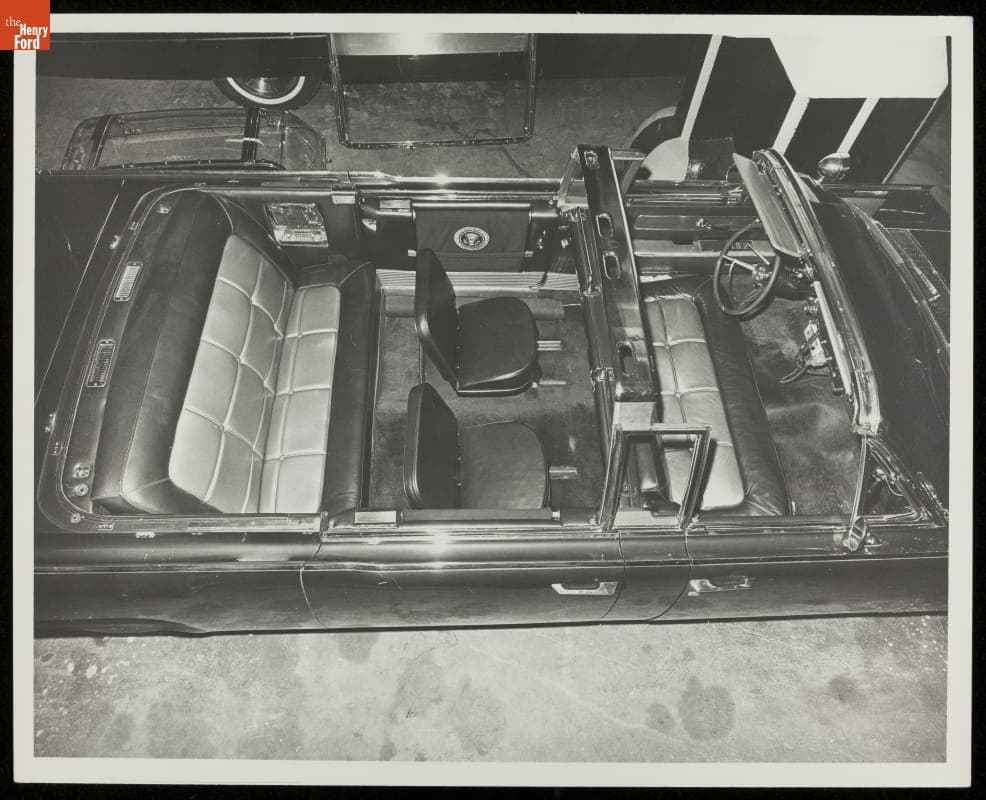 Overhead View of the 1961 Lincoln Continental Presidential Limousine, circa 1963