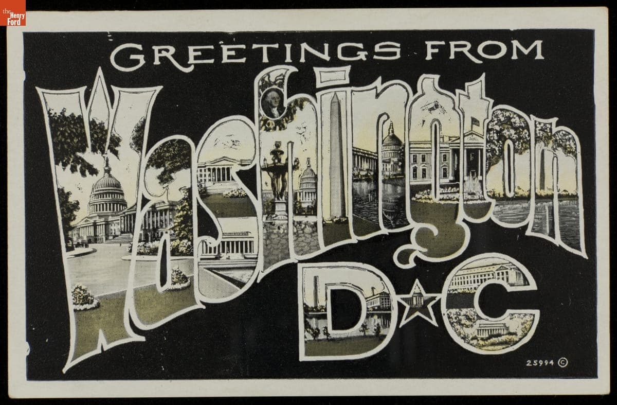 "Greetings from Washington D.C."