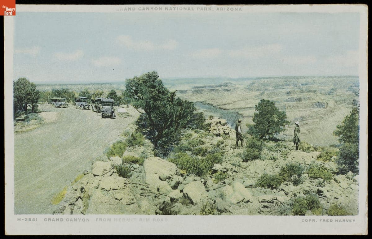 "Grand Canyon from Hermit Rim Road, Grand Canyon National Park, Arizona," circa 1920