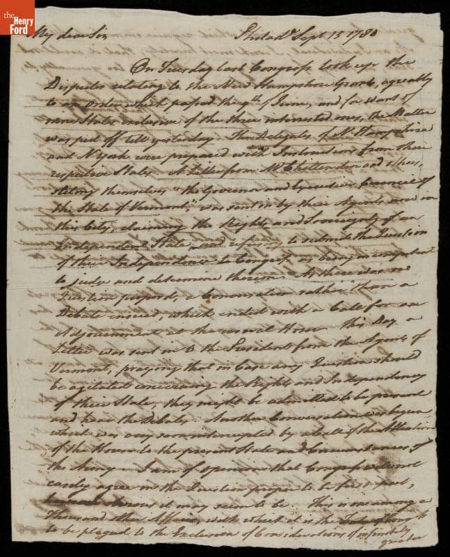 Letter from Samuel Adams to John Lowell, 1780