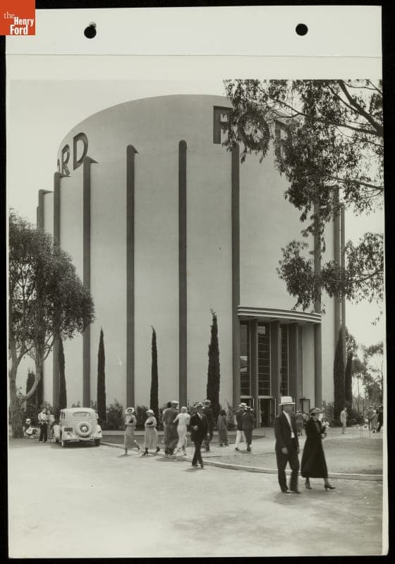 Entrance of Ford Building, California Pacific International Exposition, San Diego, 1935