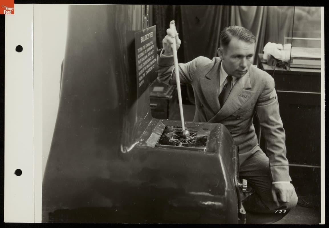Safety Glass Demonstration, Ford Building, California Pacific International Exposition, San Diego, 1935
