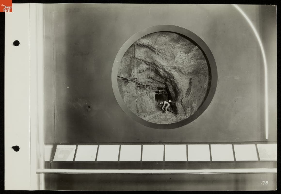 Diorama of Iron Ore Production, inside the Court of Nations, Ford Building, California Pacific International Exposition, 1935