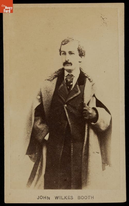 Portrait of John Wilkes Booth, circa 1860