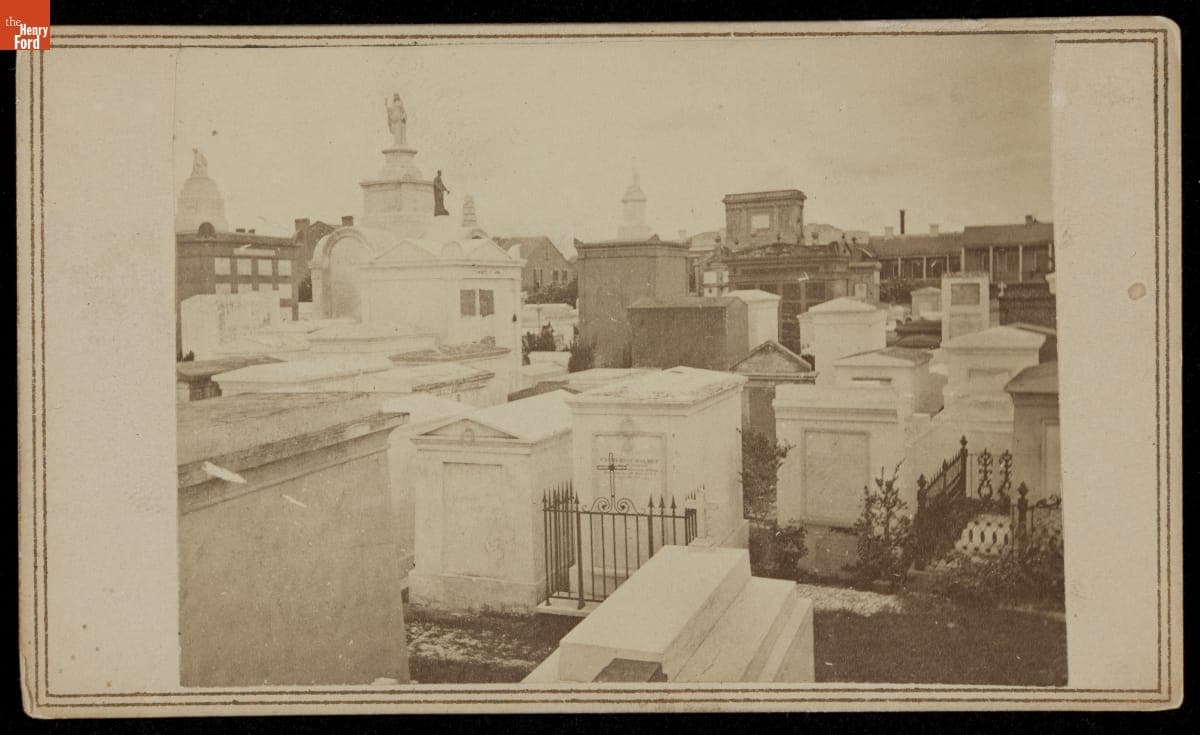 Old St. Louis Cemetery, New Orleans, Louisiana, circa 1870