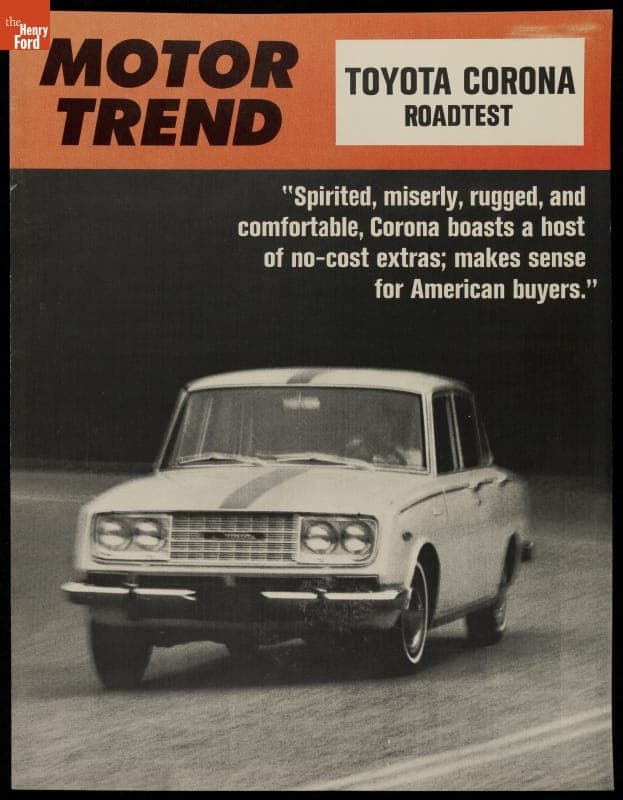 1965 Toyota Sales Brochure, "Motor Trend Toyota Corona Roadtest"