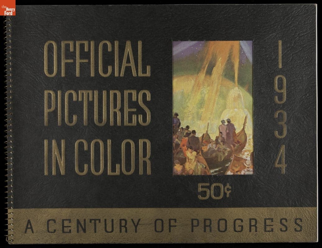 "Official Pictures in Color, A Century of Progress," 50 (cents) 1934