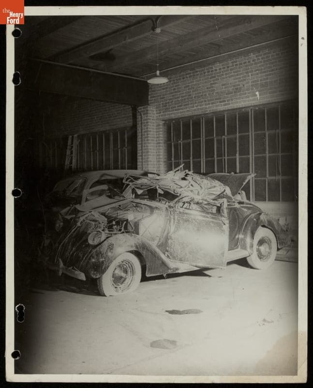 Damaged Car after an Accident, 1938